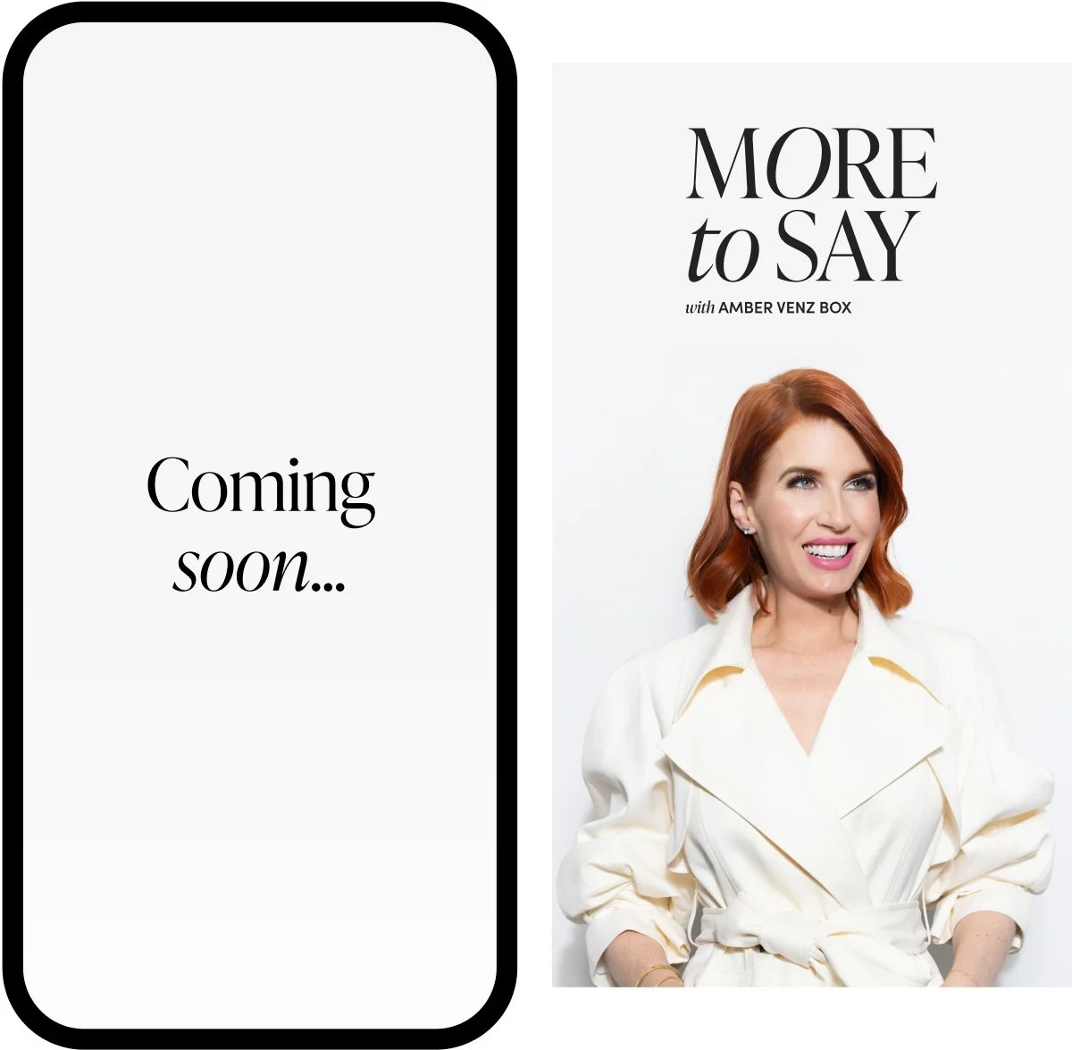 The Coming soon story on a phone, next to the reveal story.